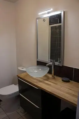 Salle de bains dans l'établissement Logement entier 50 m² proche centre ville