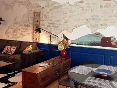 Coin salon dans l'établissement Les Appartements du 31 - Centre Ville - 2è étage - 50 m2