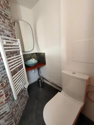 Salle de bains dans l'établissement Ty Merzhin
