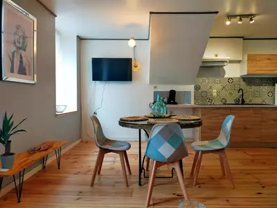 Cuisine ou kitchenette dans l'établissement Il était une fois à ConcarnOLoc