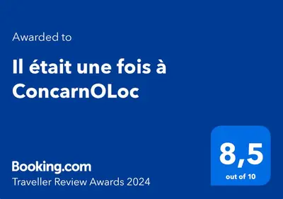 Certificat, récompense, panneau ou autre document affiché dans l'établissement Il était une fois à ConcarnOLoc
