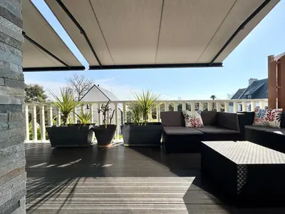 Balcon ou terrasse dans l'établissement Ti-annez mor