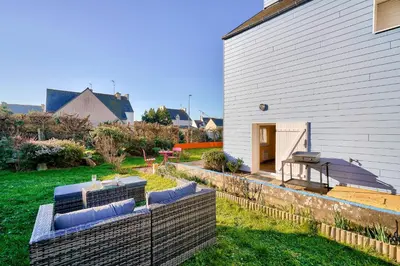 Jardin de l'établissement Vacances en duo près de la mer