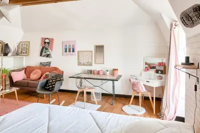 Coin salon dans l'établissement Maison classée 4 étoiles pour 6 au coeur du Guilvinec