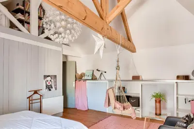 Coin salon dans l'établissement Maison classée 4 étoiles pour 6 au coeur du Guilvinec