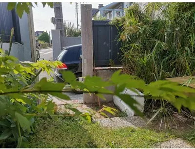 Jardin de l'établissement Charmante maisonnette
