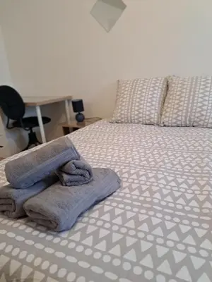 Un ou plusieurs lits dans un hébergement de l'établissement Studio cosy en hypercentre