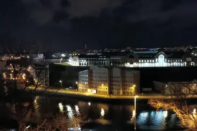 Vue générale sur Brest ou vue de la ville depuis l'appartement